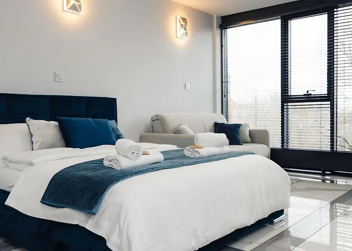 شقة Prestige Luxury Suite- Basen, Jacuzzi, Sauna & Prywatne Miejsce Parkingowe لوبلين